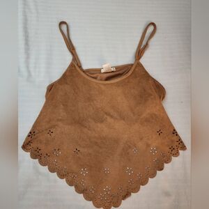 Brown Sleeveless Top